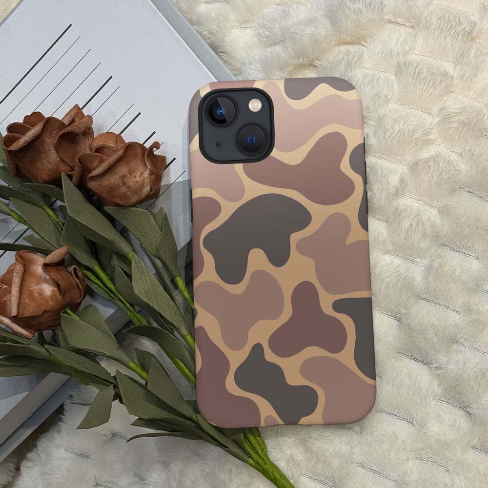 for iPhone 14 Plus Case,HH2 Camouflage Camo Leaf Hybrid 2 Layer Hard Shell Silicone Protective Pattern Design Case