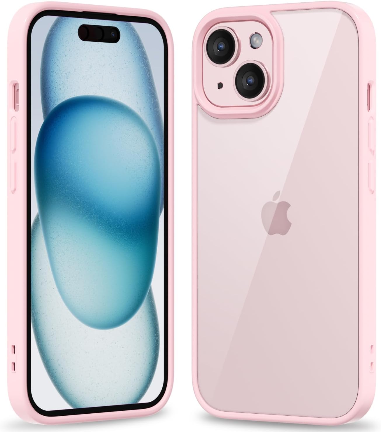 Thin Slim Clear case for iPhone XR, Transparent Hybrid Hard Shell Plastic & Soft Silicone Rubber Bumper, Non-Yellow Acrylic Protective Lightweight Cover for Women, White