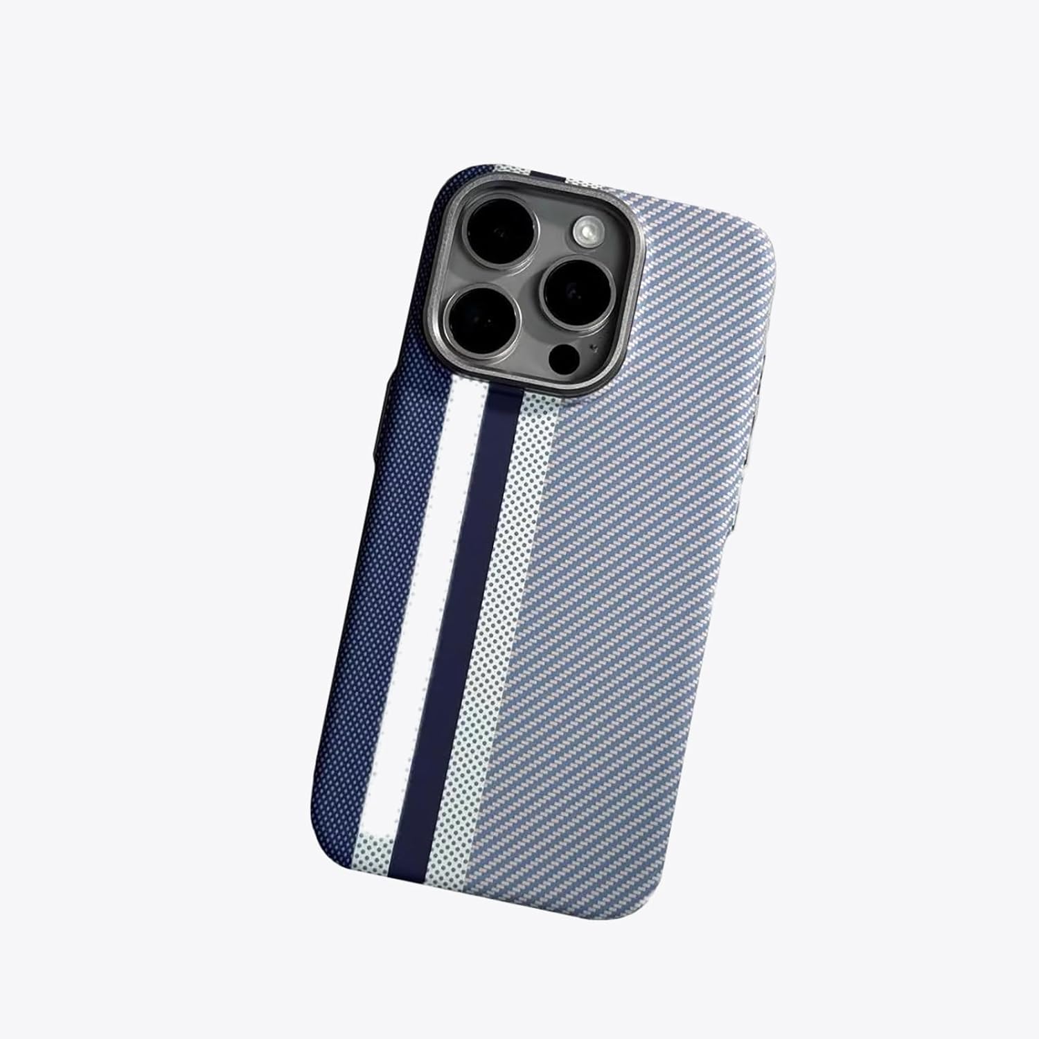 Suitable for IPhone15ProMax Mobile Phone Case Kevlar Pattern Magnetic Hard Shell Carbon Fiber Pattern Anti-Fall Protective Cover (Multicolor,iPhone 15 Pro Max)