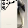 Frameles Phone Case for Samsung Galaxy S24 Plus Phone Case Minimalist Protective Shock Absorption Aerospace Grade Aluminum Shells + Elastomer Inlays Easy Fit (Aluminum Polished Silver)