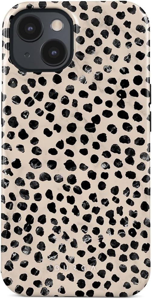 Phone Case Compatible with iPhone 14 Plus - Hybrid 2-Layer Hard Shell + Silicone Protective Case - Blue Hearts Love Kiss Amor - Scratch-Resistant Shockproof Cover