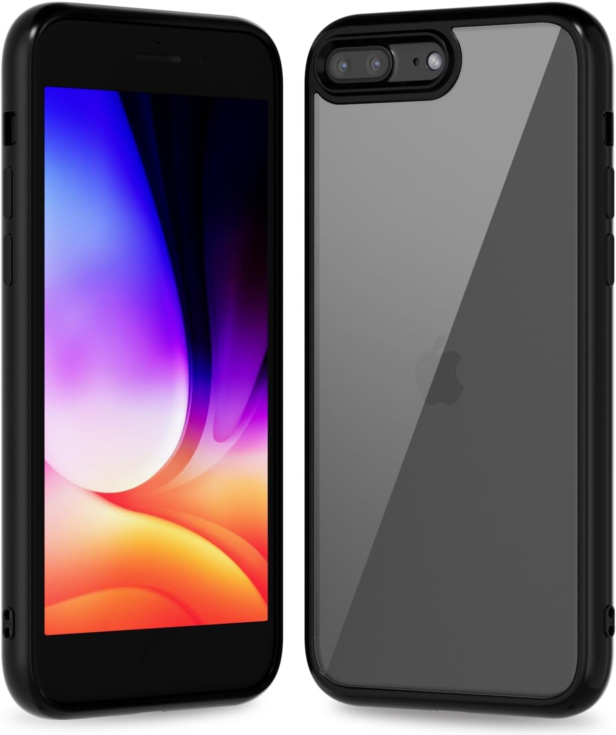 Thin Slim Clear case for iPhone XR, Transparent Hybrid Hard Shell Plastic & Soft Silicone Rubber Bumper, Non-Yellow Acrylic Protective Lightweight Cover for Women, White