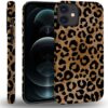 for iPhone 11 Case,HH2 Cheetah Print Leopard Hybrid 2 Layer Hard Shell Design Pattern Protective Silicone Case