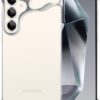 Frameles Phone Case for Samsung Galaxy S24 Plus Phone Case Minimalist Protective Shock Absorption Aerospace Grade Aluminum Shells + Elastomer Inlays Easy Fit (Aluminum Polished Silver)