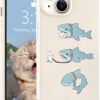 for iPhone 13 Case, Cute Kawaii Panda Pink Liquid Silicone Slim Fit Soft Gel Rubber Protective Phone Cover for Women Girls
