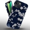 Phone Case Compatible with iPhone 14 Plus Case,Hybrid 2 Layer PC Hard Shell + Silicone Protective Case, White Gold Marble Scratch-Resistant Shockproof Cover for iPhone 14 Plus
