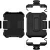 Cell Phone Flip Case Cover Holster Case Compatible with Samsung Galaxy Z Flip 6 2024, Shell & Holster Cell Phone Cover Shell Case for Men with Built-in Kickstand + Swivel Belt Clip Protective Holster(