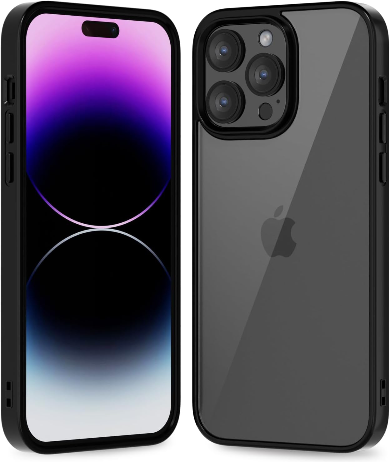 Thin Slim Clear case for iPhone XR, Transparent Hybrid Hard Shell Plastic & Soft Silicone Rubber Bumper, Non-Yellow Acrylic Protective Lightweight Cover for Women, White