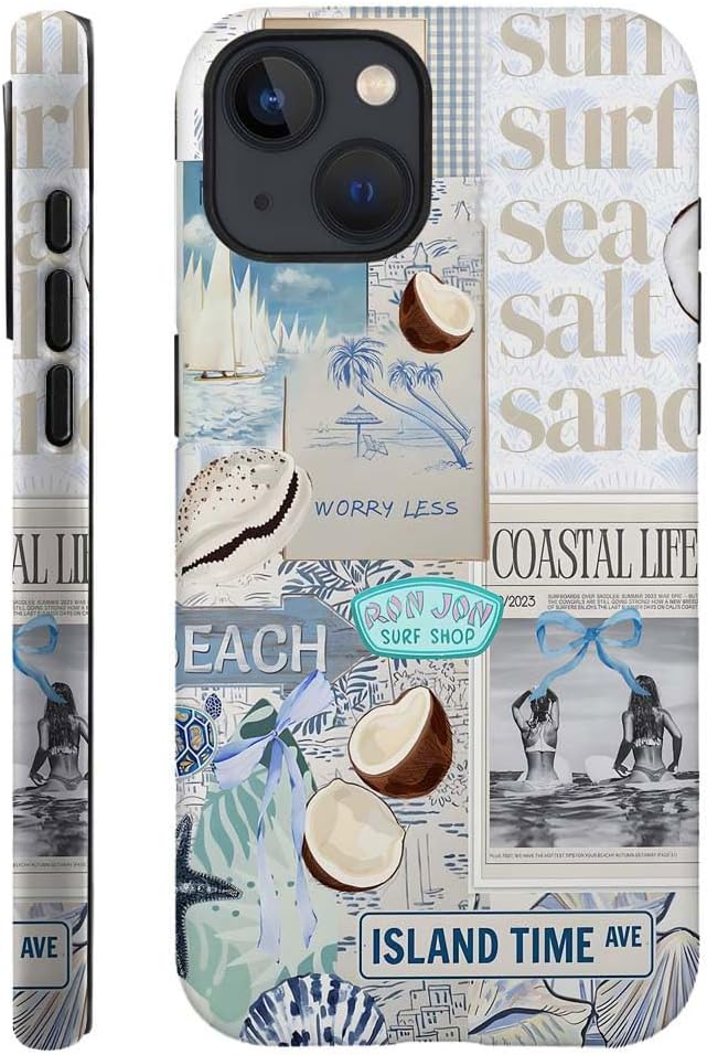 Compatible with for iPhone 14,Fruit Lemon European Summer Collage Phone Case for Girl Women Boy Men,Scratch Resistant Shockproof Cover Case for iPhone 14
