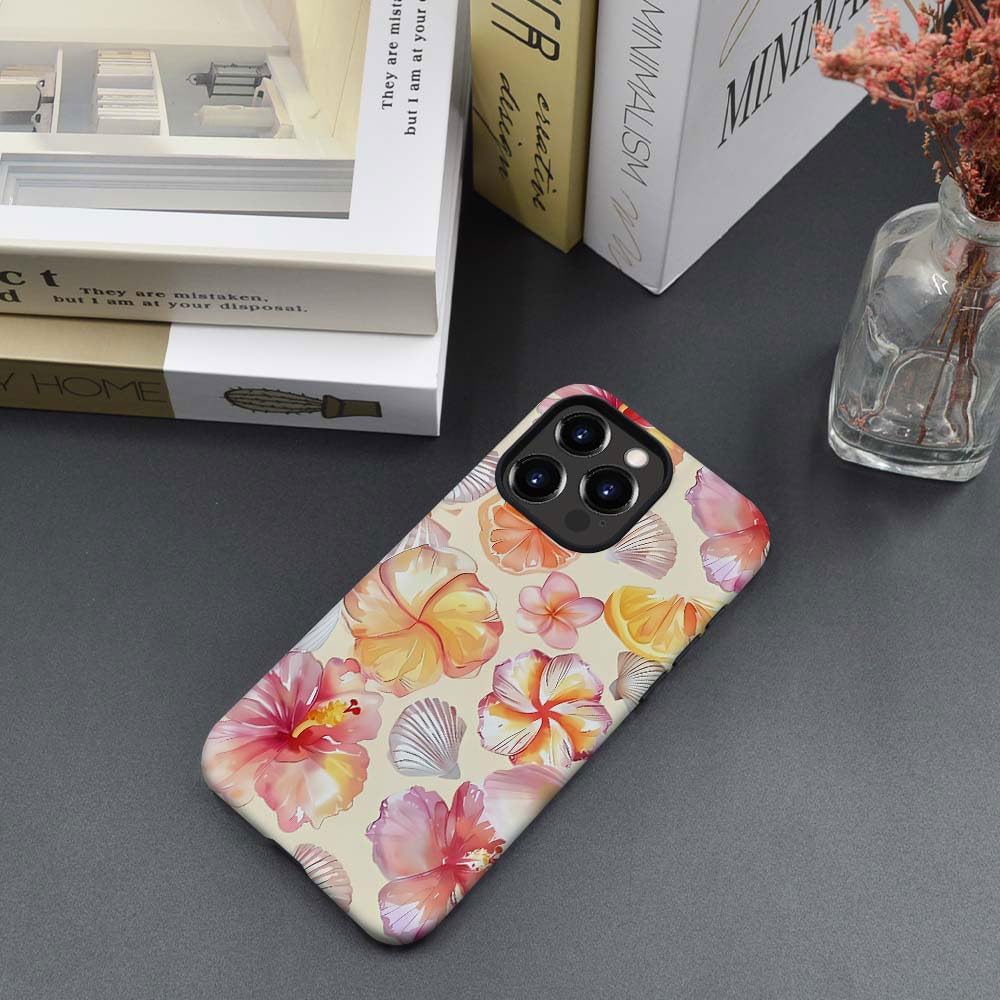 Compatible with for iPhone 14 Pro Max,Watercolor Floral Shell Phone Case for Girl Women Boy Men,Scratch Resistant Shockproof Cover Case for iPhone 14 Pro Max