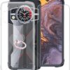 for  9 (6.58") Case, Shockproof Protective Black Case Soft Silicone Bumper Shell 2 Black Flexible Rubber Phone Protective Cases TPU Cover