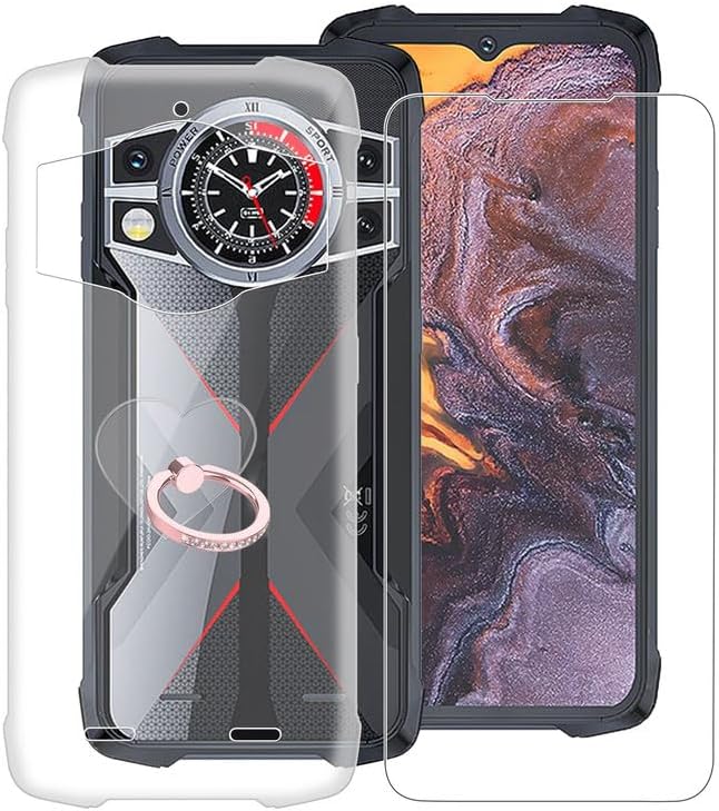 for  9 (6.58") Case, Shockproof Protective Black Case Soft Silicone Bumper Shell 2 Black Flexible Rubber Phone Protective Cases TPU Cover