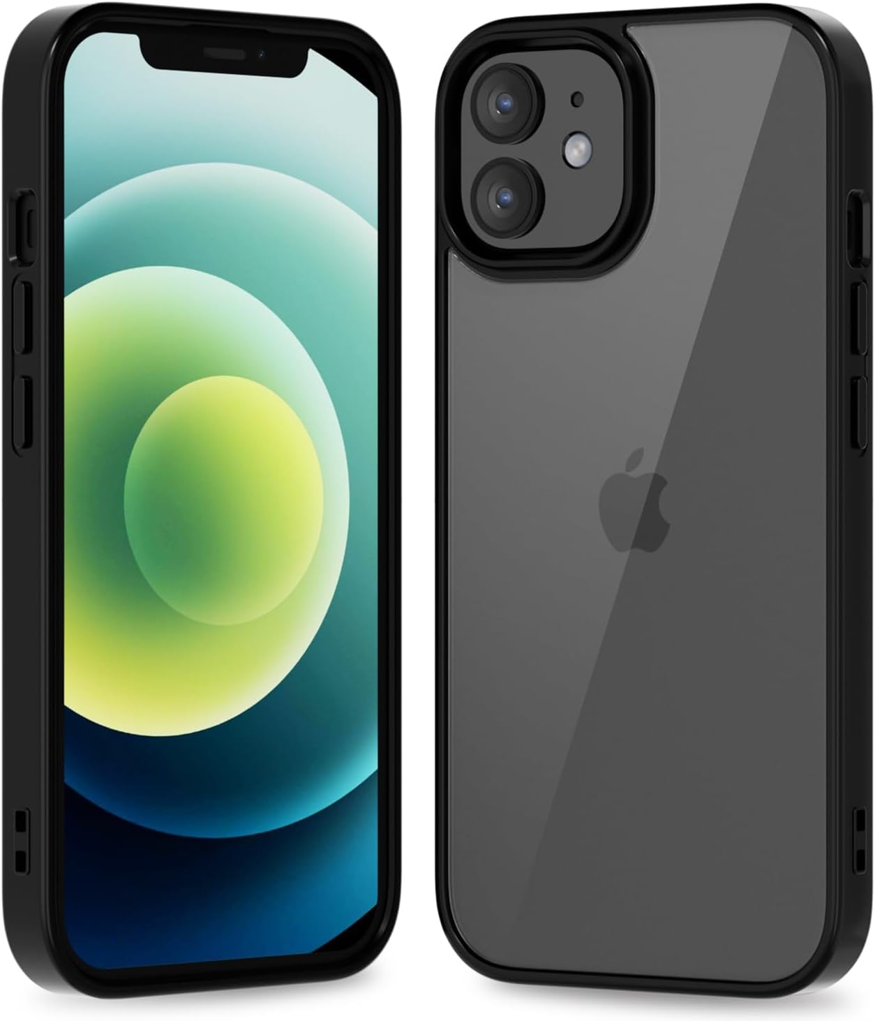 Thin Slim Clear case for iPhone XR, Transparent Hybrid Hard Shell Plastic & Soft Silicone Rubber Bumper, Non-Yellow Acrylic Protective Lightweight Cover for Women, White