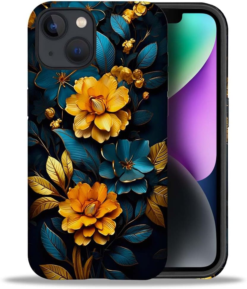 Case Compatible with iPhone 11,Colorful Marble 2 in 1 Phone Case for Women Men,Soft TPU and PC Hard Shell Mixed Two-Layer Protective Phone Case for 11 6.1 Inch