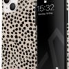 Phone Case Compatible with iPhone 14 Plus - Hybrid 2-Layer Hard Shell + Silicone Protective Case - Blue Hearts Love Kiss Amor - Scratch-Resistant Shockproof Cover