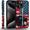 case Compatible with iPhone 13, Dark Blue Steed and Cactus Mix Two Layers of Protective Hard Shell Clear Design and dust-Proof. Suitable for iPhone 13
