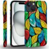 case Compatible with iPhone 13, Dark Blue Steed and Cactus Mix Two Layers of Protective Hard Shell Clear Design and dust-Proof. Suitable for iPhone 13