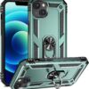 Innovatemee for iPhone 15 Case, Full Body Heavy Duty Rugged Shockproof Protective Phone Cover with Kickstand Military Grade Protection Shell for iPhone 15 Silver