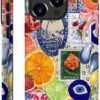 Compatible with for iPhone 14,Fruit Lemon European Summer Collage Phone Case for Girl Women Boy Men,Scratch Resistant Shockproof Cover Case for iPhone 14