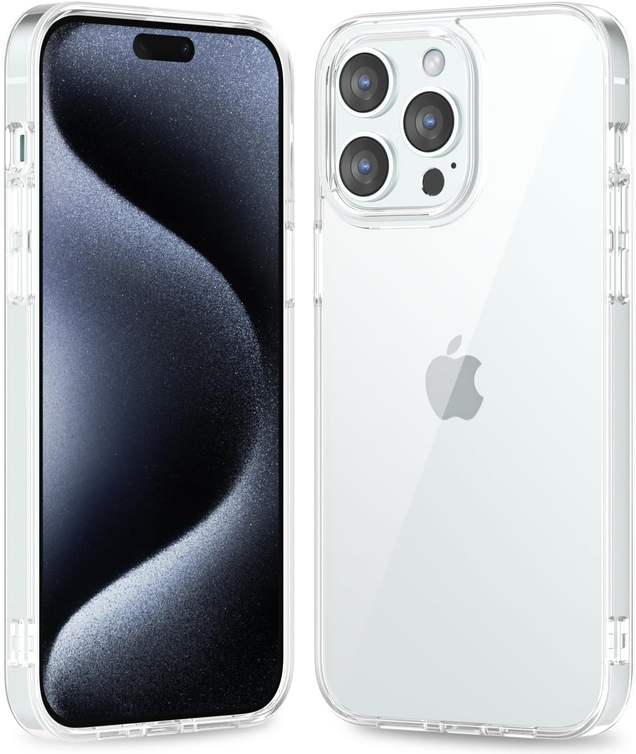 Thin Slim Clear case for iPhone XR, Transparent Hybrid Hard Shell Plastic & Soft Silicone Rubber Bumper, Non-Yellow Acrylic Protective Lightweight Cover for Women, White