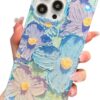 Pearl Pattern Compatible with iPhone 11 Rectangle Edge Case, Slim Soft TPU Silicone Protective Bumper Cases Cover(Pink Pearl,11)
