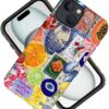 Compatible with for iPhone 14,Fruit Lemon European Summer Collage Phone Case for Girl Women Boy Men,Scratch Resistant Shockproof Cover Case for iPhone 14