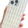 Pearl Pattern Compatible with iPhone 11 Rectangle Edge Case, Slim Soft TPU Silicone Protective Bumper Cases Cover(Pink Pearl,11)