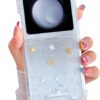 71D9iT1fG7L._AC_SL1500 Compatible with Galaxy Flip 6 Case Women Girls Flexible TPU Sequin Sparkle Glitter Shockproof Protective Phone Cover for Galaxy Z Flip 6 (Shell Colorful)