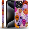 case Compatible with iPhone 13, Dark Blue Steed and Cactus Mix Two Layers of Protective Hard Shell Clear Design and dust-Proof. Suitable for iPhone 13