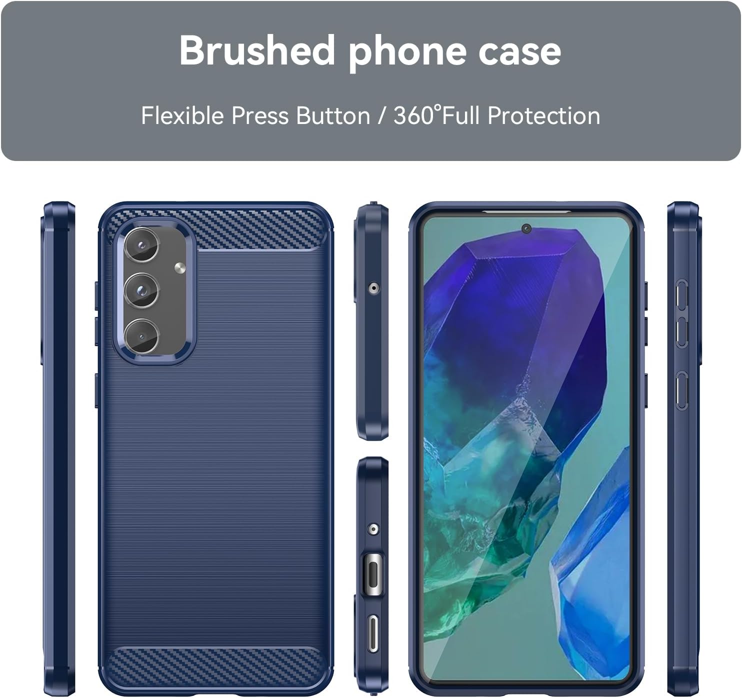 Compatible with P70 Pro Case,Compatible with Pura 70 Pro Plus 5G / Pura 70 Pro 5G Shockproof Protection TPU Soft Shell Cell Phone Case Cover Blue