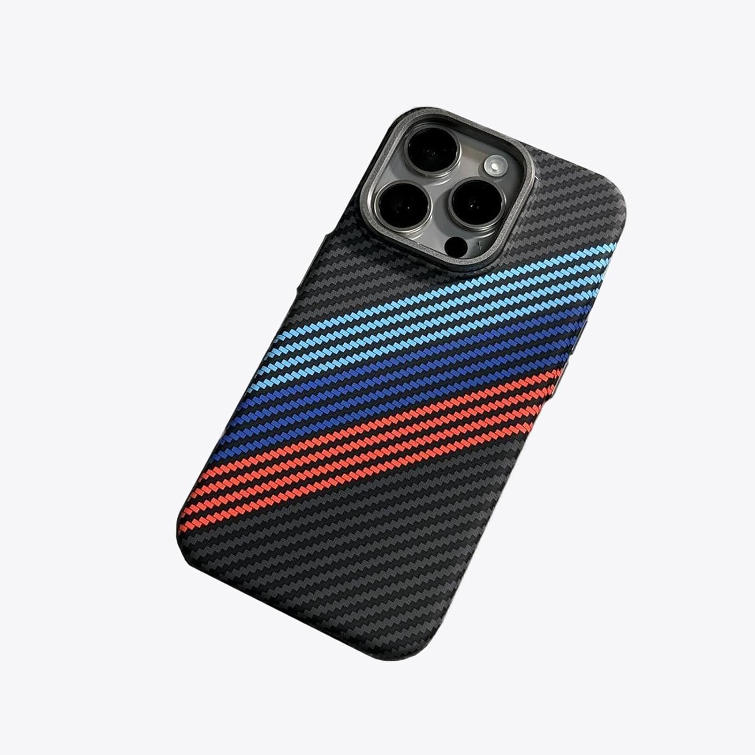 Suitable for IPhone15ProMax Mobile Phone Case Kevlar Pattern Magnetic Hard Shell Carbon Fiber Pattern Anti-Fall Protective Cover (Multicolor,iPhone 15 Pro Max)
