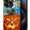 case Compatible with iPhone 13, Dark Blue Steed and Cactus Mix Two Layers of Protective Hard Shell Clear Design and dust-Proof. Suitable for iPhone 13