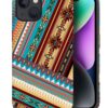 Phone Case Compatible with iPhone 14 Plus Case,Hybrid 2 Layer PC Hard Shell + Silicone Protective Case, White Gold Marble Scratch-Resistant Shockproof Cover for iPhone 14 Plus