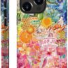 Compatible with for iPhone 14,Fruit Lemon European Summer Collage Phone Case for Girl Women Boy Men,Scratch Resistant Shockproof Cover Case for iPhone 14