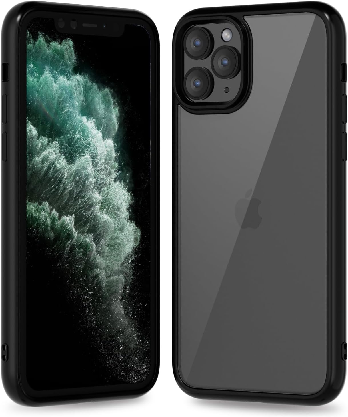 Thin Slim Clear case for iPhone XR, Transparent Hybrid Hard Shell Plastic & Soft Silicone Rubber Bumper, Non-Yellow Acrylic Protective Lightweight Cover for Women, White