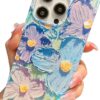 Pearl Pattern Compatible with iPhone 11 Rectangle Edge Case, Slim Soft TPU Silicone Protective Bumper Cases Cover(Pink Pearl,11)