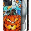 case Compatible with iPhone 13, Dark Blue Steed and Cactus Mix Two Layers of Protective Hard Shell Clear Design and dust-Proof. Suitable for iPhone 13