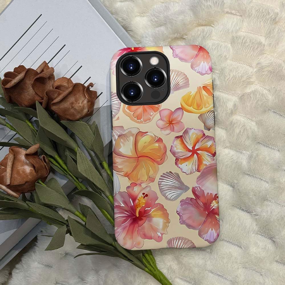 Compatible with for iPhone 14 Pro Max,Watercolor Floral Shell Phone Case for Girl Women Boy Men,Scratch Resistant Shockproof Cover Case for iPhone 14 Pro Max