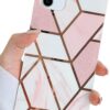 Pearl Pattern Compatible with iPhone 11 Rectangle Edge Case, Slim Soft TPU Silicone Protective Bumper Cases Cover(Pink Pearl,11)