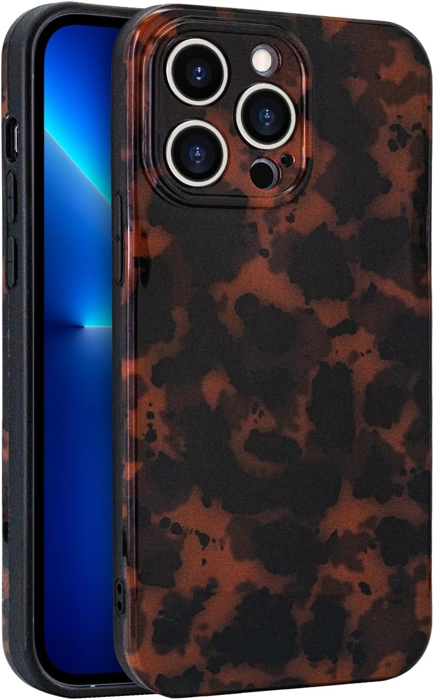 Phone Case for iPhone 13 Pro Max, Lightweight Tortoiseshell TPU Slim Phone Cover for Women, Drop Protection Shockproof Protective Phone Holder (for iPhone 13 Pro Max)