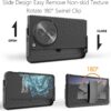 Open Case with Belt Clip, Open Holster Case with Screen Protector, Kickstand Holder, Slim Shell Full Body Shockproof Cell Phone Cover for One Plus 1+ Open-Black
