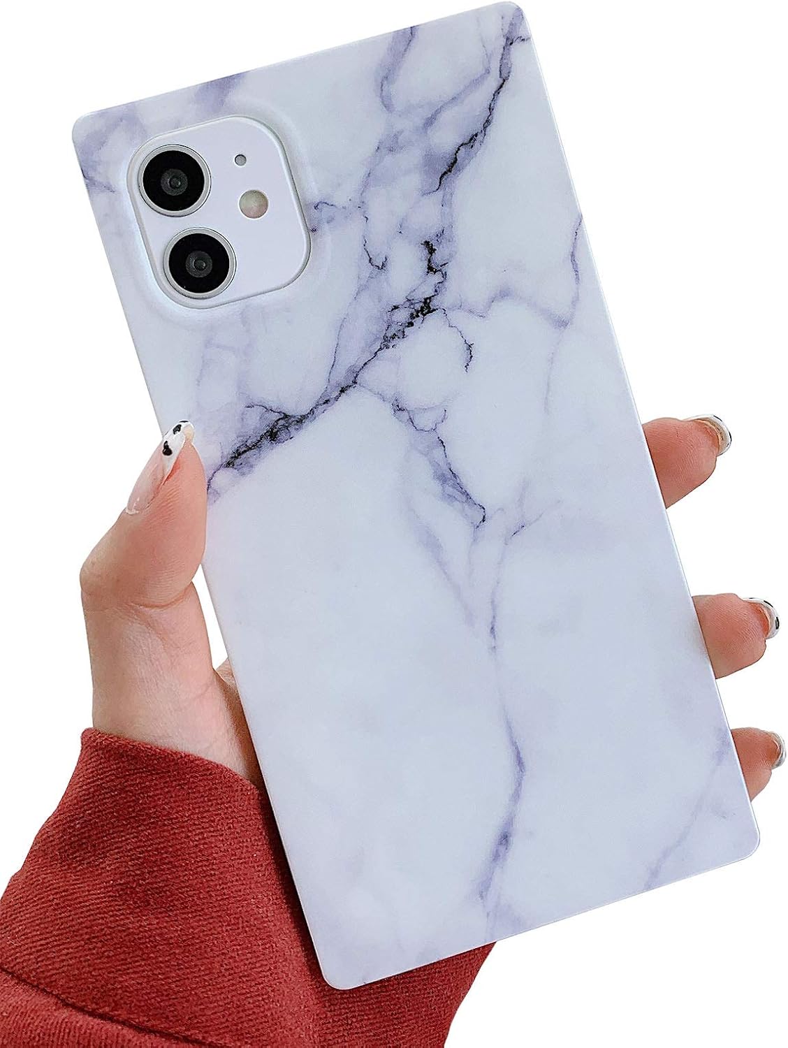 Pearl Pattern Compatible with iPhone 11 Rectangle Edge Case, Slim Soft TPU Silicone Protective Bumper Cases Cover(Pink Pearl,11)
