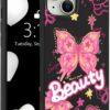 for iPhone 13 Case, Cute Kawaii Panda Pink Liquid Silicone Slim Fit Soft Gel Rubber Protective Phone Cover for Women Girls