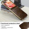 for 2024 5G PU Leather Folio Case Ultra Slim Lightweight,PU Leather+PC Hard Shell,Stylish Phone Case, Support Wireless Charging Case for  2024