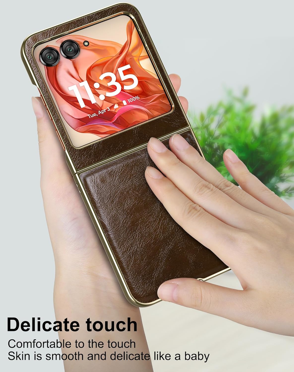 for 2024 5G PU Leather Folio Case Ultra Slim Lightweight,PU Leather+PC Hard Shell,Stylish Phone Case, Support Wireless Charging Case for  2024