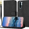 Cell Phone Case Wallet Wallet Case Compatible withP30 Pro Compatible with Women and Men,Flip Leather Cover with Card Holder, Shockproof TPU Inner Shell Phone Cover & Kickstand(Light Blue)